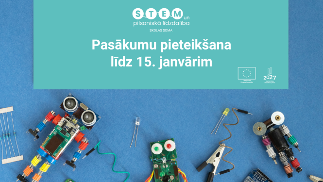 roboti uz zila fona