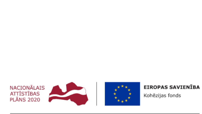 Nacionālā attīstības plāna 2020 un Kohēzijas fona logo