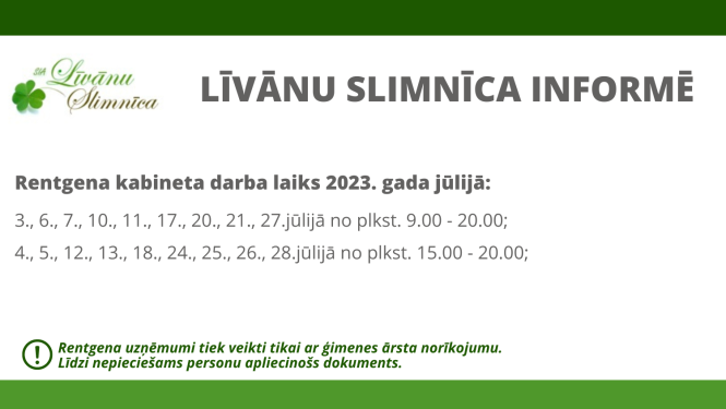 Rentgena darba laiks