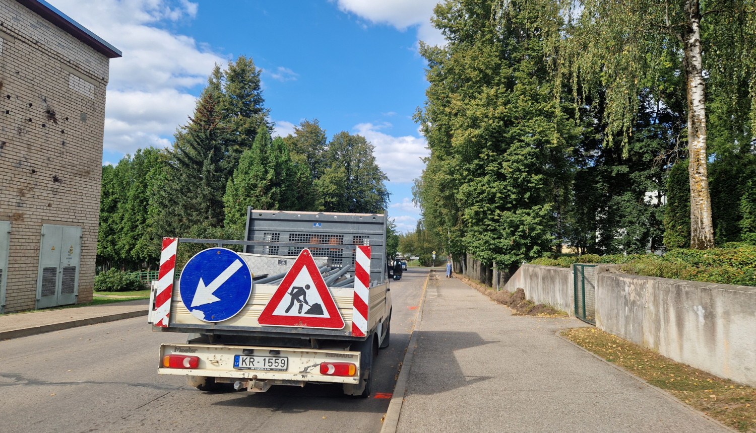 ceļa remontdarbi