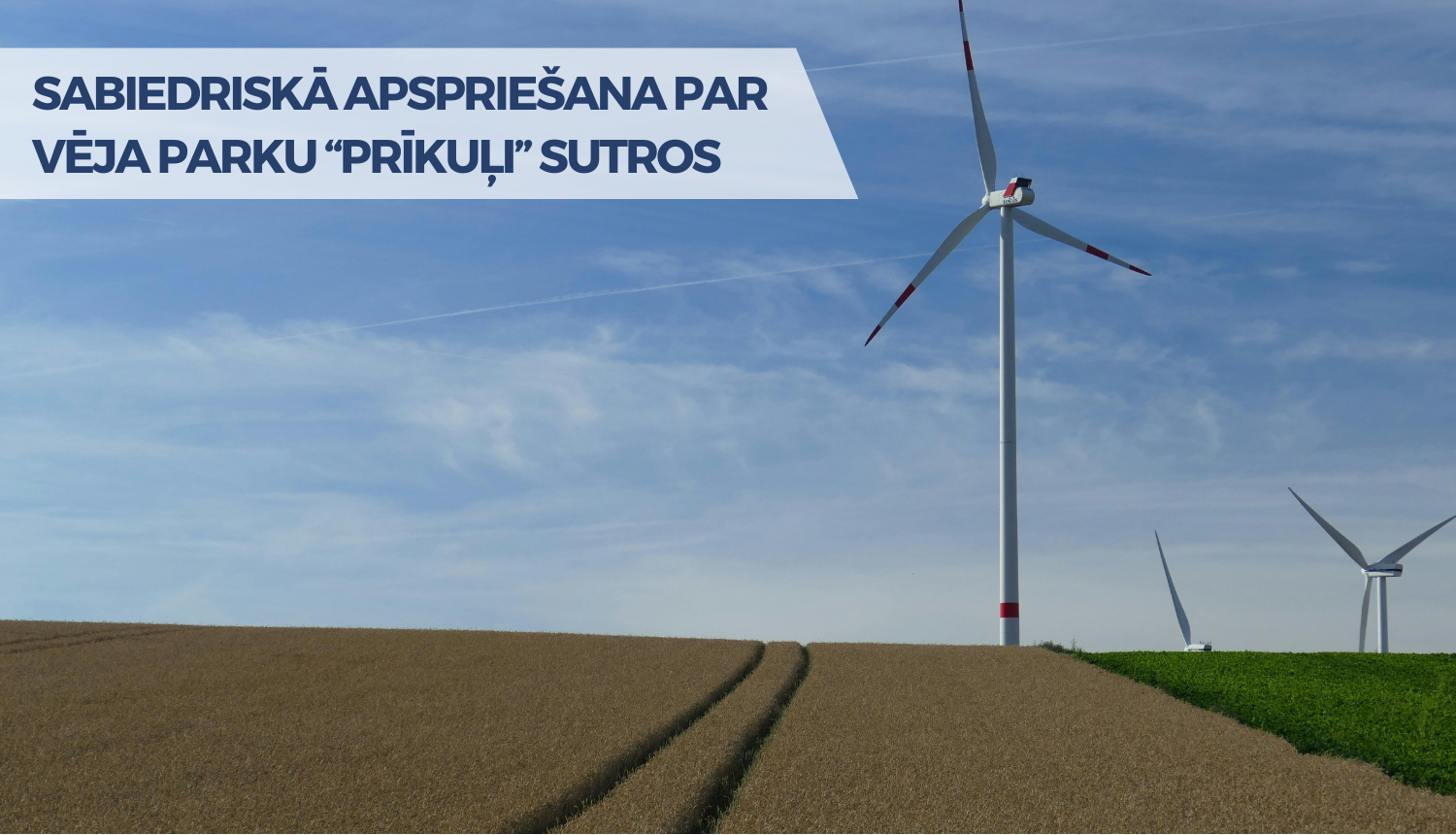 vēja turbīnas labības laukā