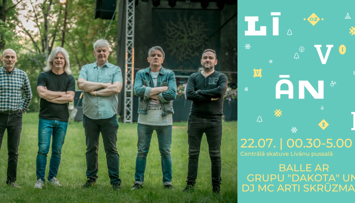 pieci vīrieši stāv rindā - mūzikas grupa