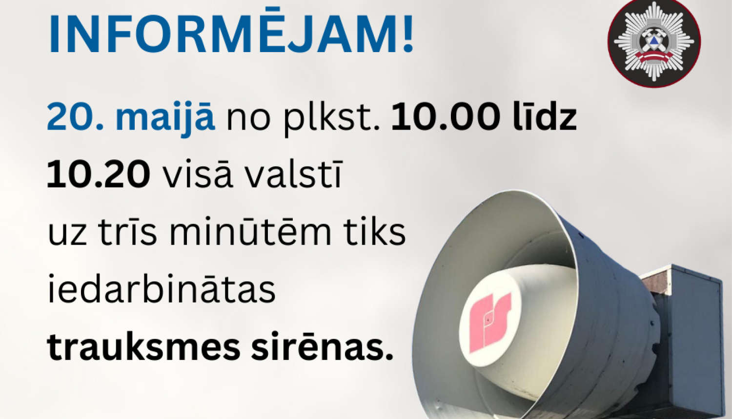 sirēna un teksts