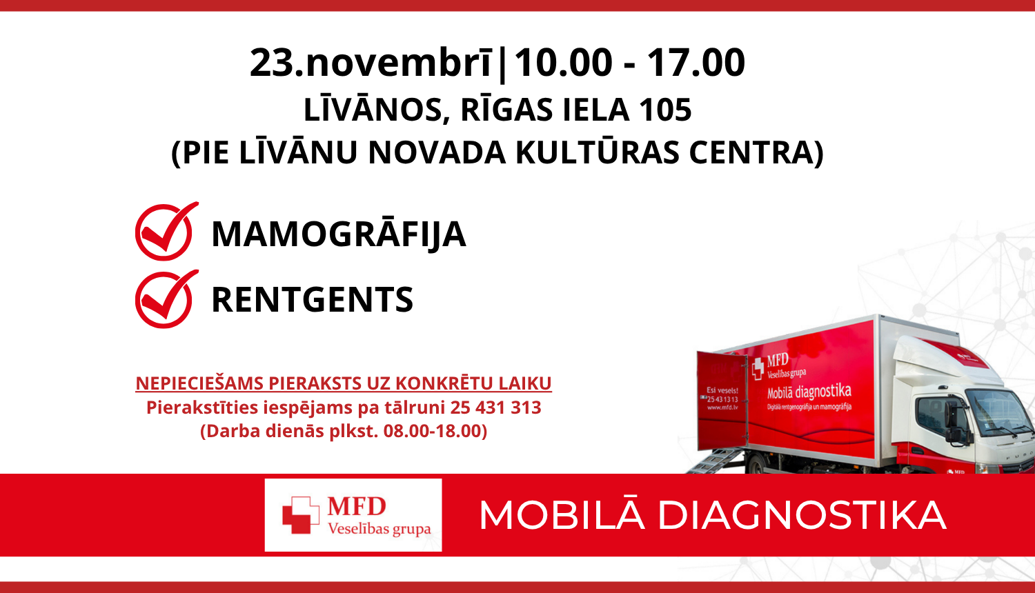 Mobilā diagnostika Līvanos