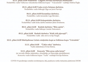 Afiša par pasākumu
