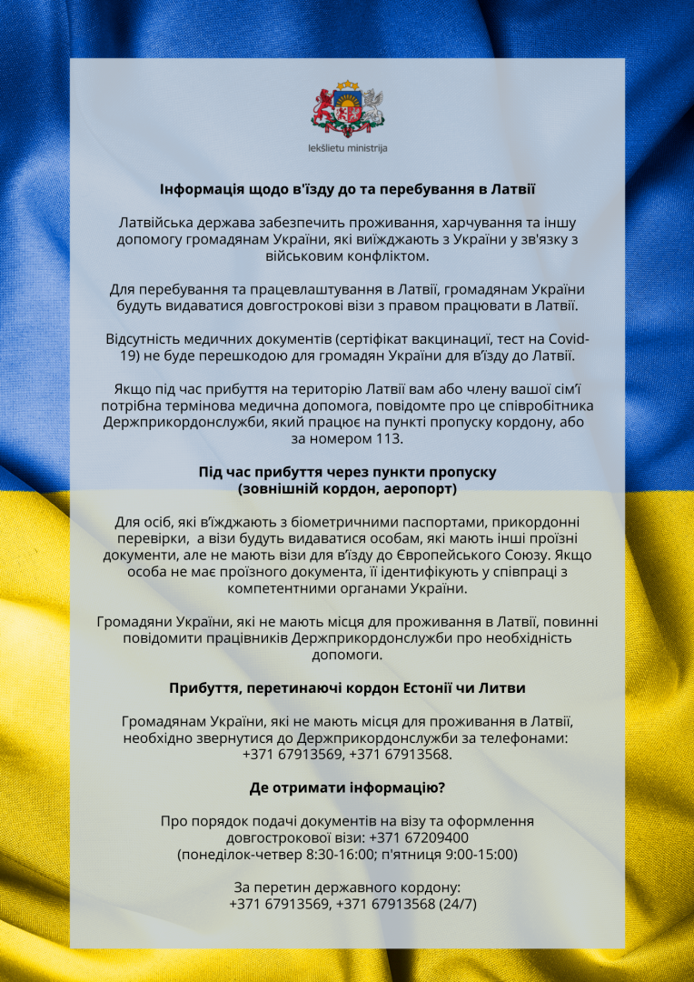 Par palīdzību Ukraiņiem (ukrainiski)