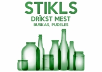 stikls zaļš