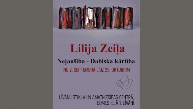 Lilijas Zeiles izstādes afiša
