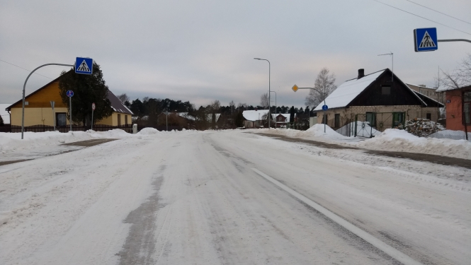 Pilsētas iela ziemā