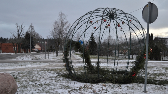 Ziemassvētku vides objekts gaismas bumba