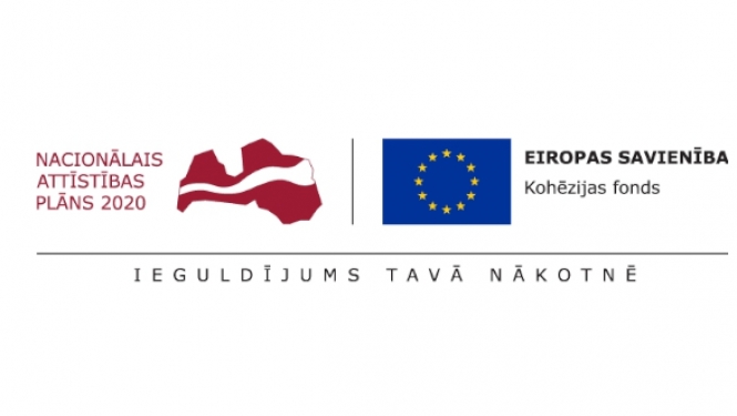 Nacionālā attīstības plāna 2020 un Kohēzijas fona logo