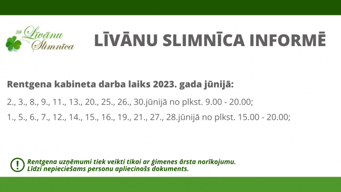 Rentgena darba laiks