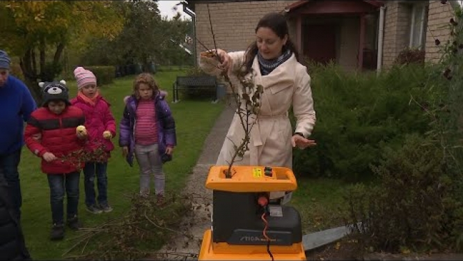 Rožupē bērniem stāsta par bioatkritumu pārstrādes iespējām