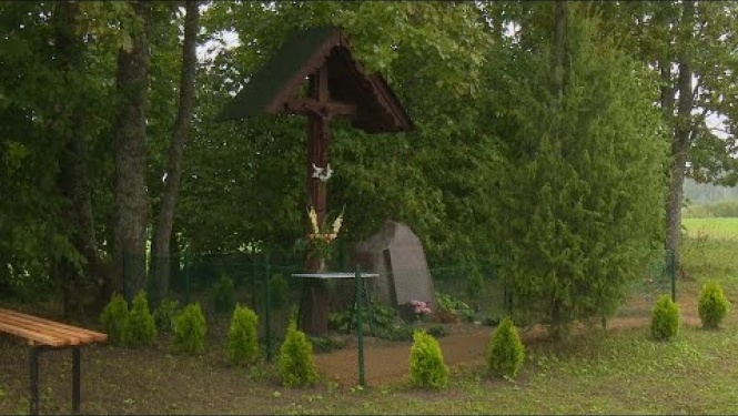 Atjaunota nacionālo partizānu piemiņas vieta Rožupes pagastā