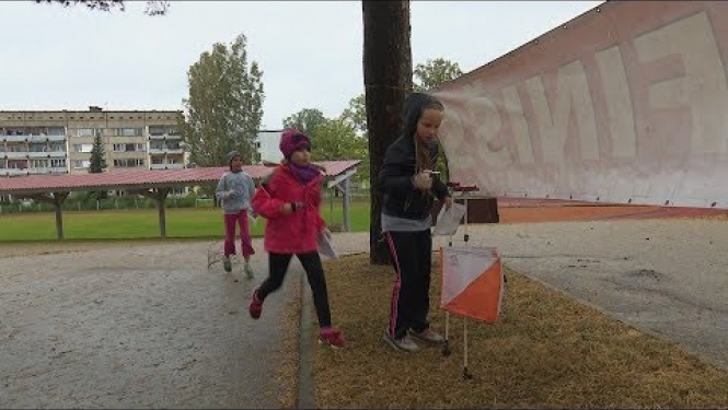 Sporta entuziasti piedalās orientēšanās sacensībās Līvānos