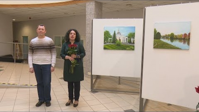 Latgales Mākslas un amatniecības centrā atklāj Borisa Borisova gleznu izstādi