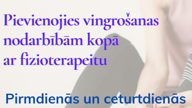 Vingrosanas nodarbibu afisa