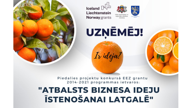 Latgales plānošanas reģiona uzņēmēju konkursa afiša 