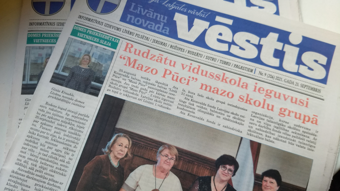 Attēls ar informatīvo izdevumu