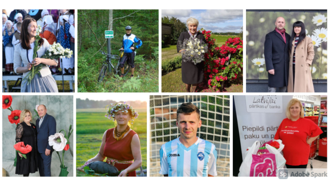 Kolāža no atzinības rakstu saņēmēju foto