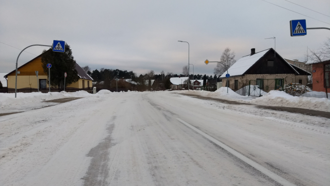 Pilsētas iela ziemā