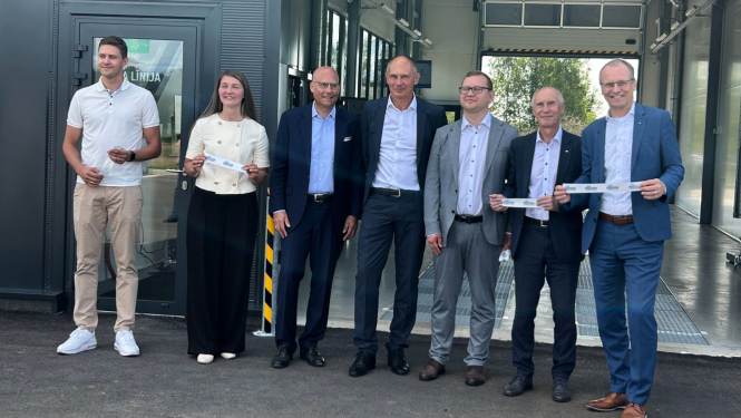 CSDD Līvanos lentas pārgriešana