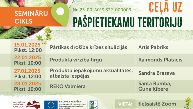 dārzeņi stūrī un teksts 