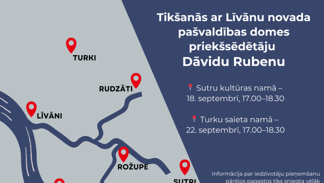 karte grafiska ar atzīmētiem punktiem