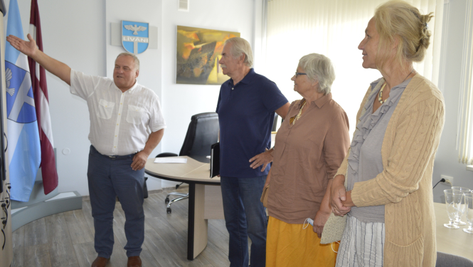 Ordeņu Brālības valdes pārstāvji