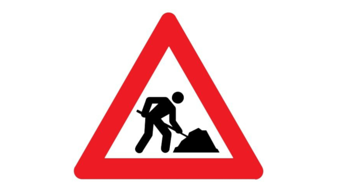 Ceļazīme "Būvdarbi"