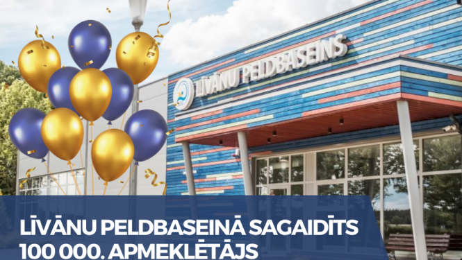 peldbaseina ēka ar baloniem