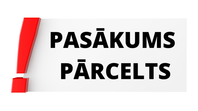 uzraksts pasākums atcelts