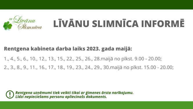 Rentgena darba laiks