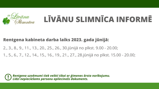 Rentgena darba laiks