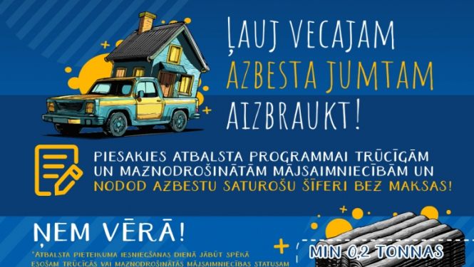 zils fons un mājas ar šīfera jumtiem