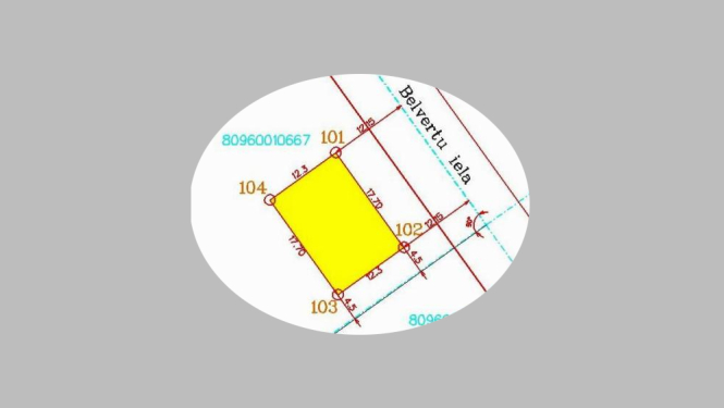Attēls ar zemesgabala robežu karti