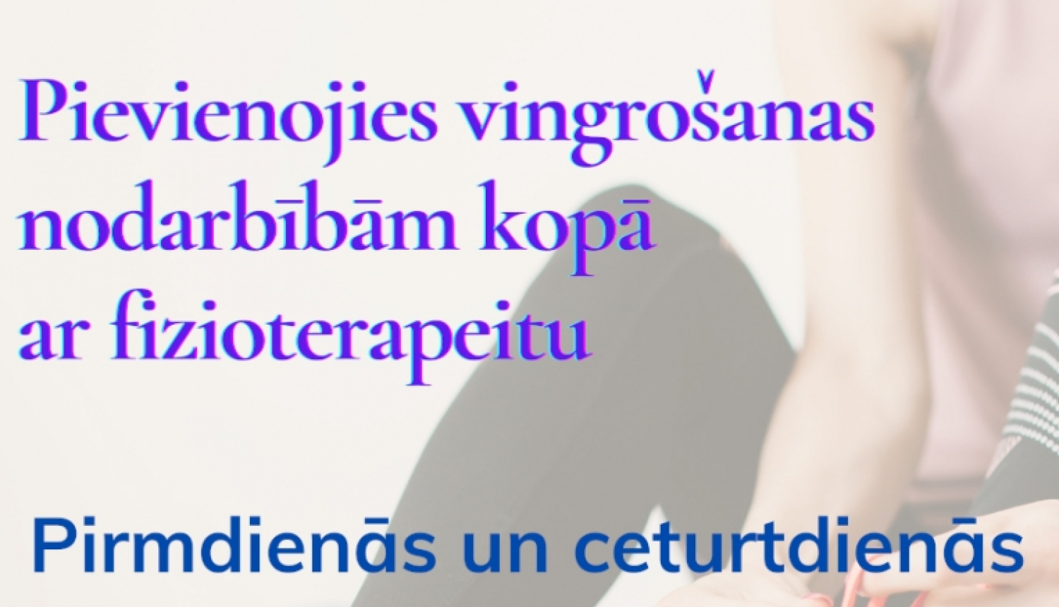 Vingrosanas nodarbibu afisa