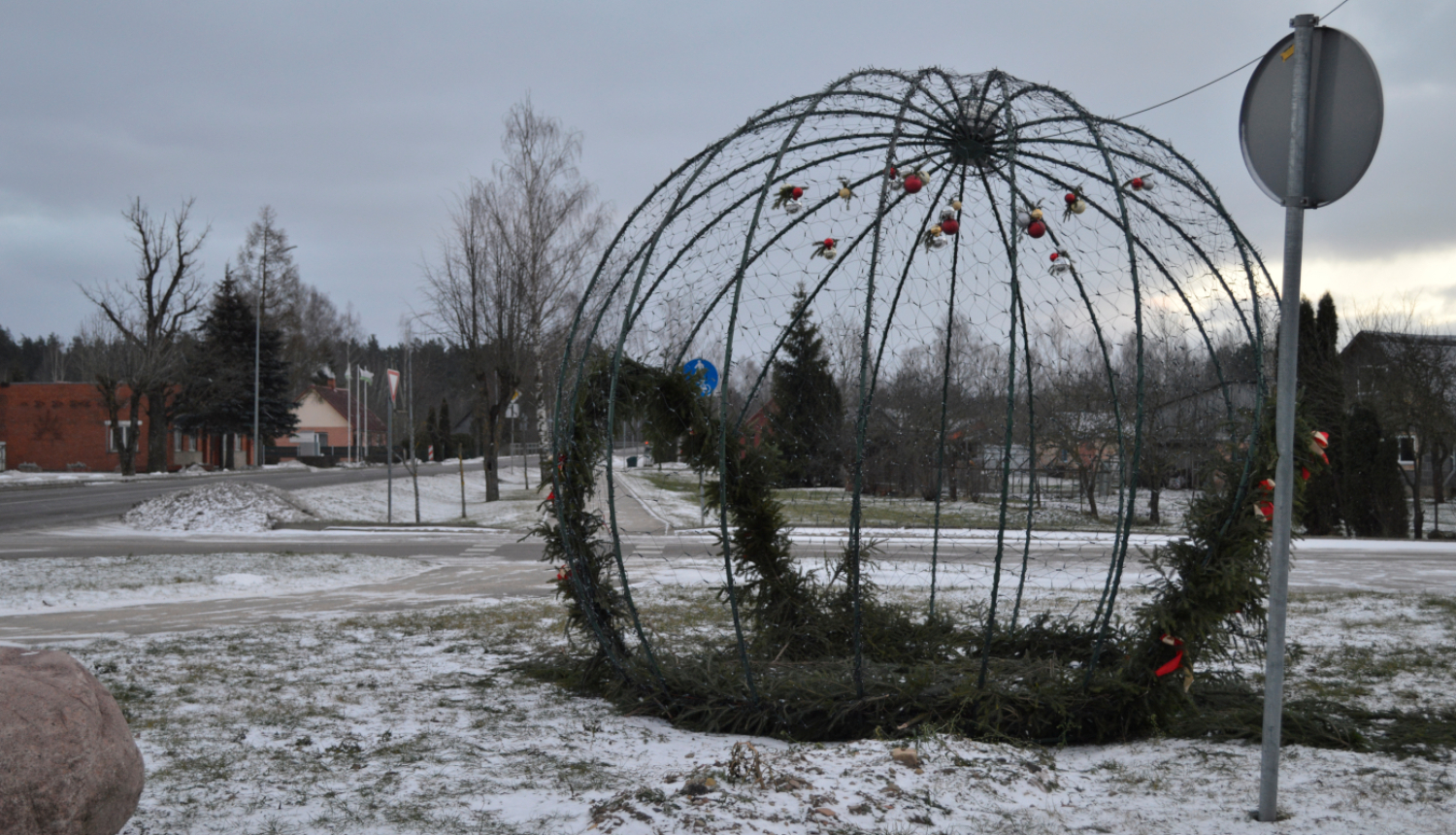 Ziemassvētku vides objekts gaismas bumba