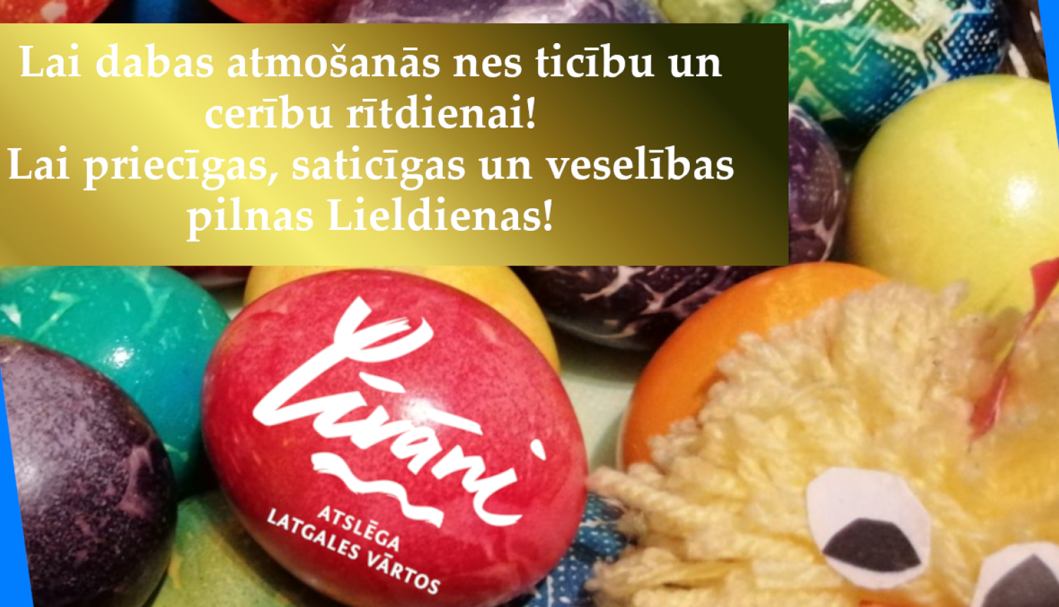 Lieldienu apsveikums