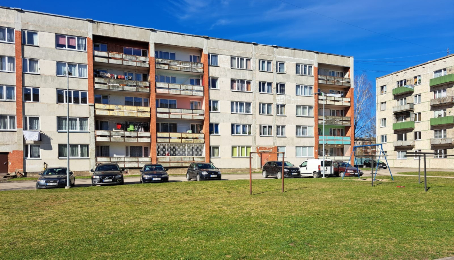 dzīvojamo māju iekšpagalms