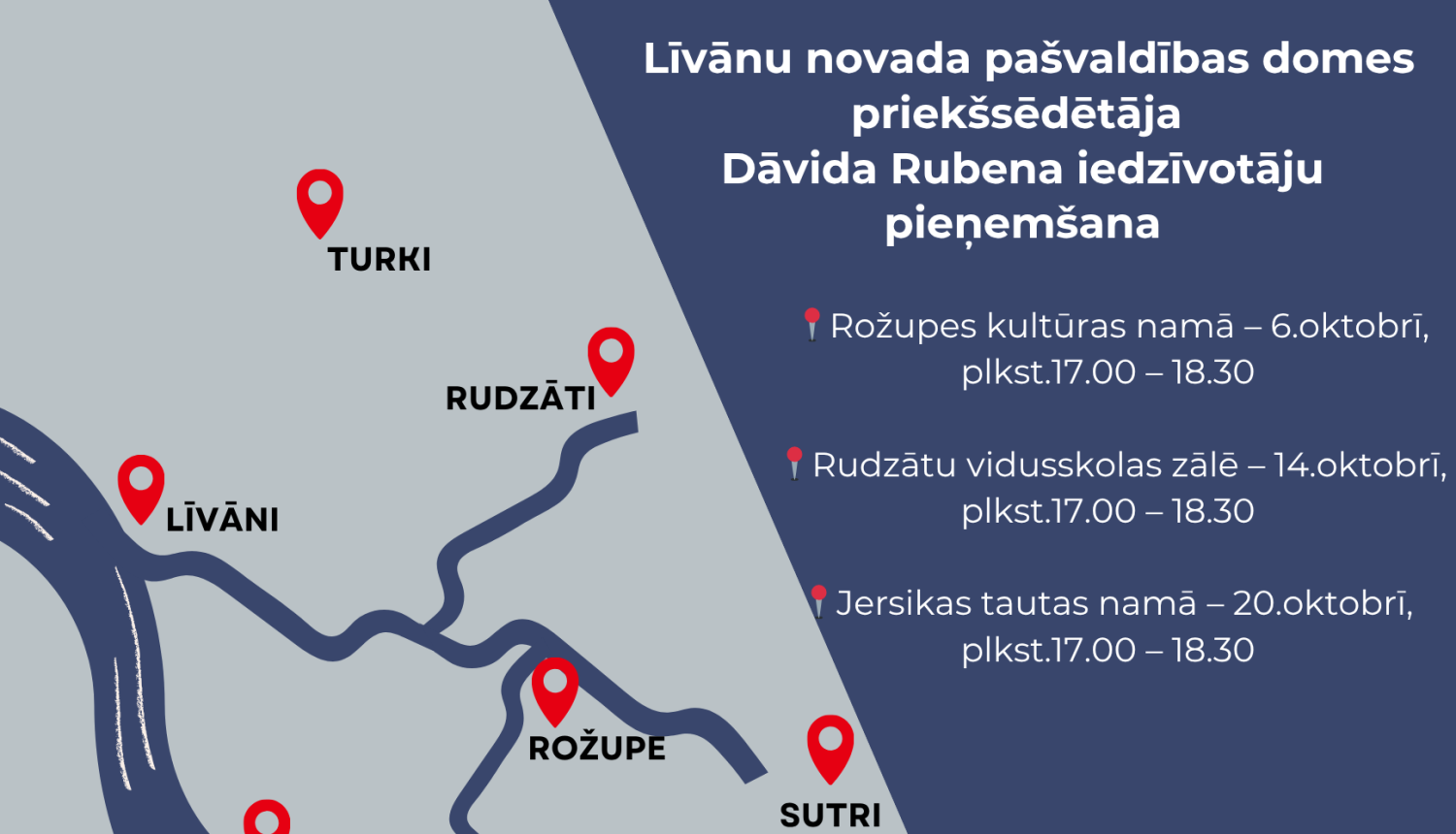 stilizēta karte zilos toņos