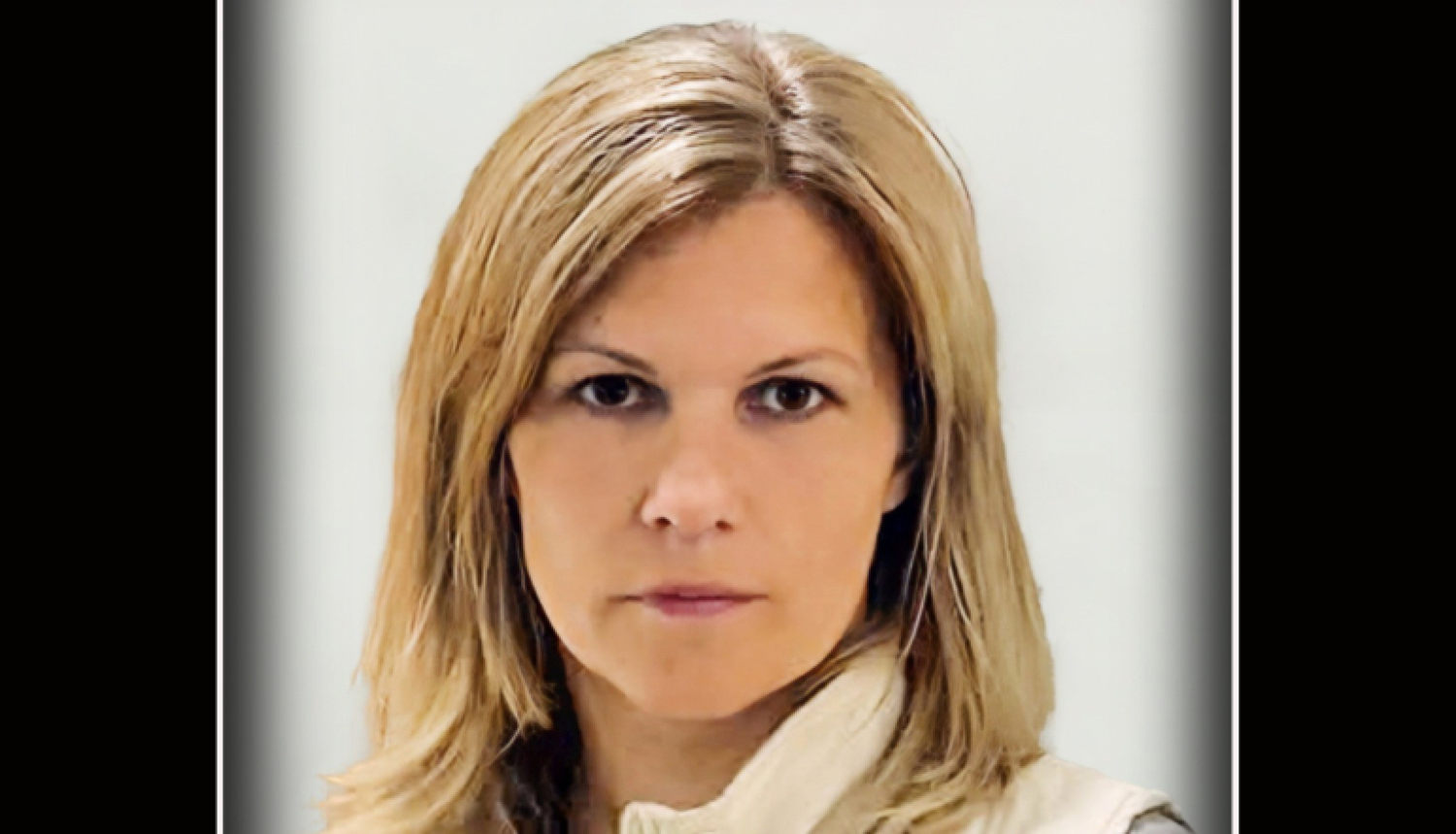 sievietes foto sēru noformējumā