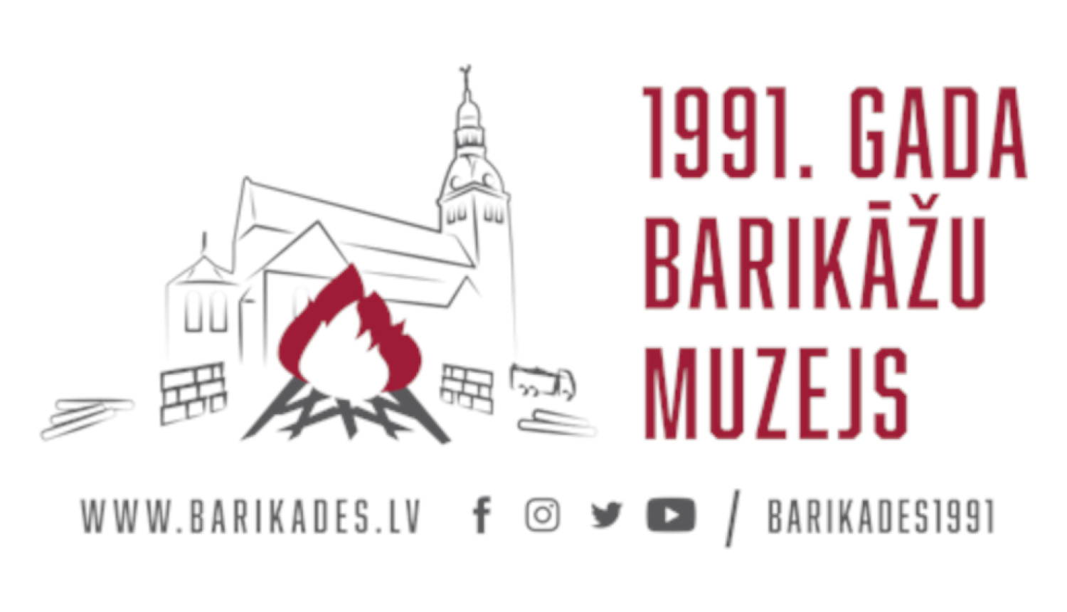 Attēls ar uzrakstu 1991.gada barikāžu muzejs