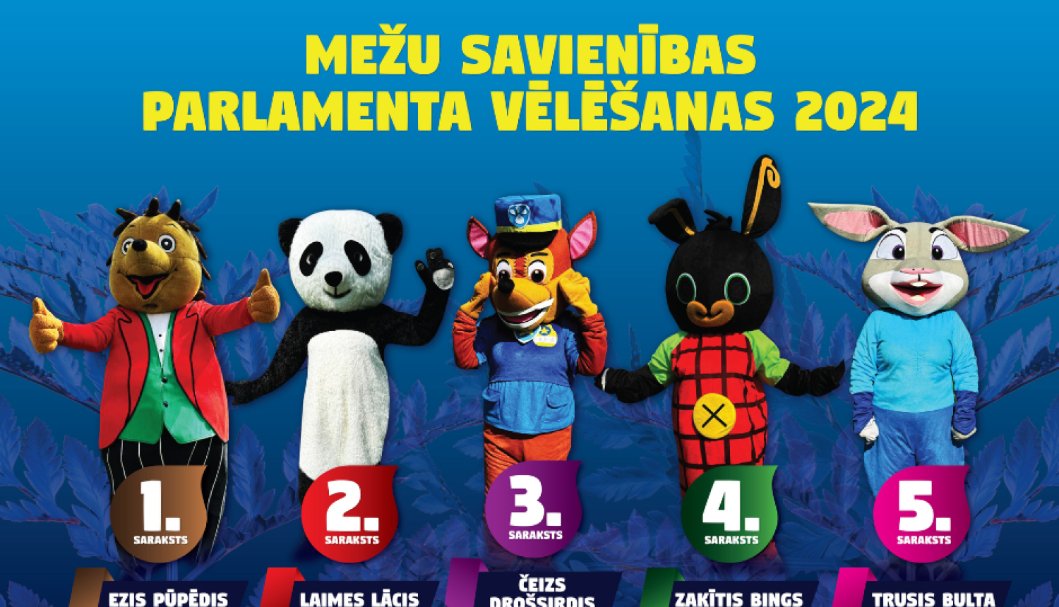 pasaku tēli kā vēlēšanu kandidāti