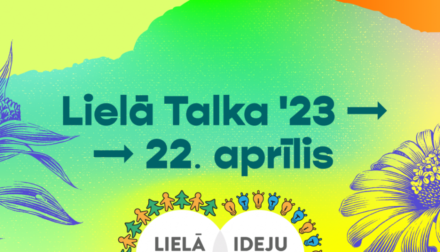 krāsains fons un stilizēti ziedi