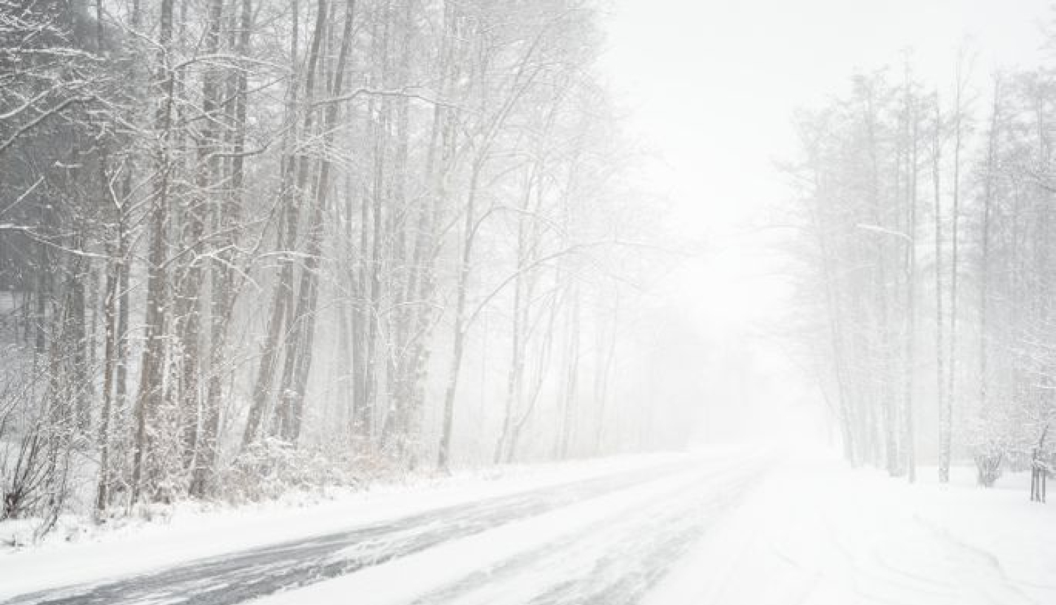 saputināts sniegs un ceļš