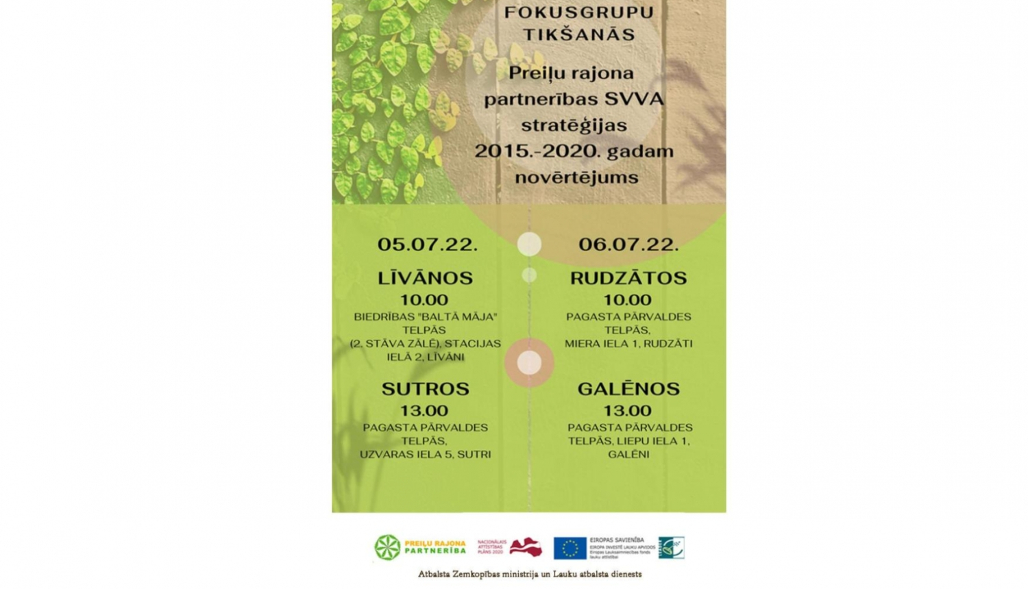 Patnerības fokusgrupu tikšanās