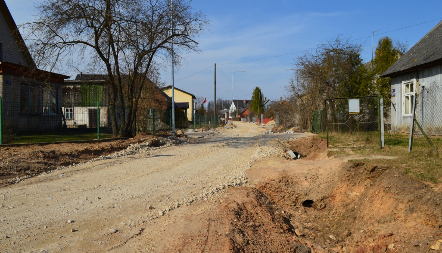 Ubaglīča ielu pārbūves darbi