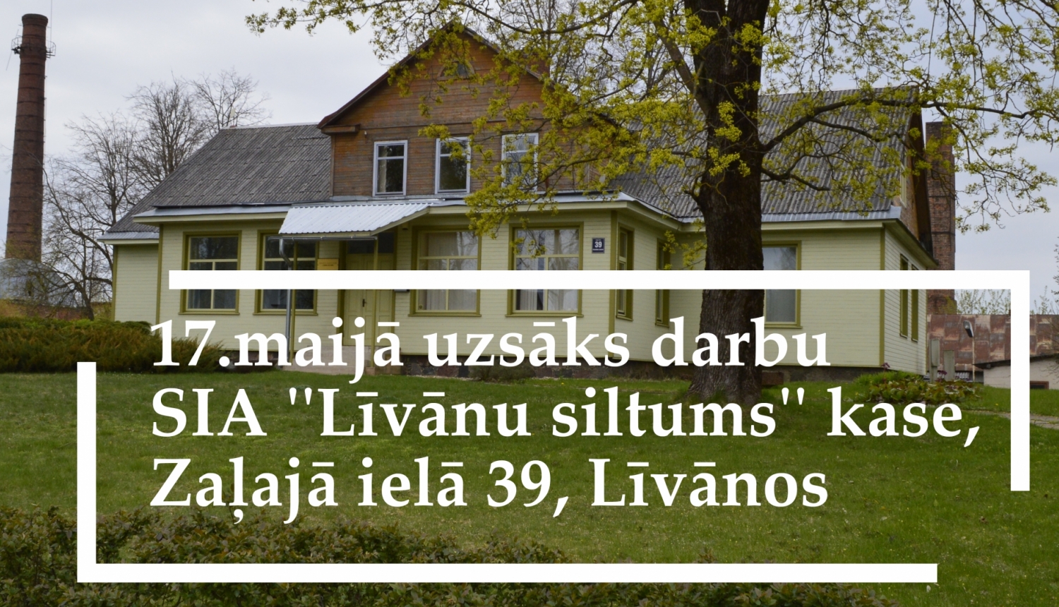 Līvānu siltums ēka pavasarī