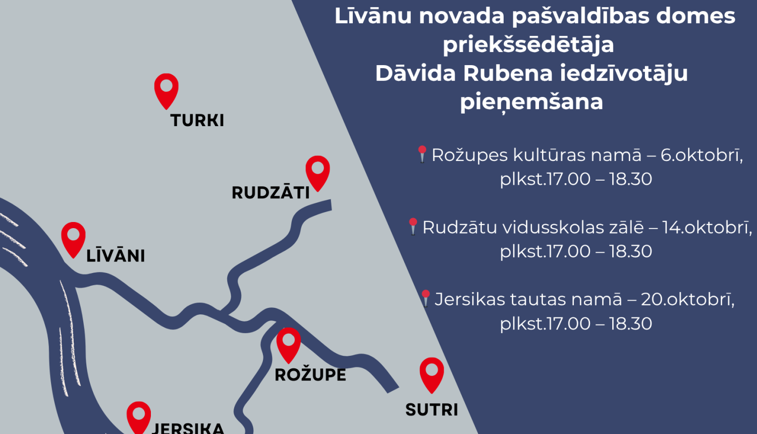 stilizēta karte zilos toņos